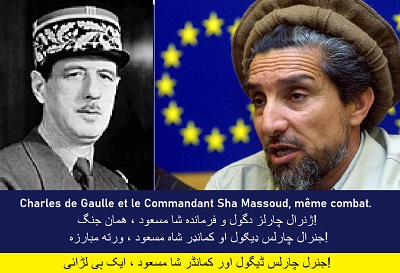 Massoud et le général Degaulle, même combat