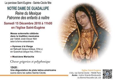 Notre Dame de Guadalupe, reine des enfants à naître.