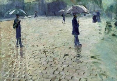 Gustave Caillebote : scènes de rue à Paris sous la pluie