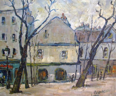 Paris 1948 Bourgun Lüss Place du Tertre-Paris