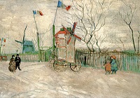 Les moulins de la butte montmartre de Van Gogh